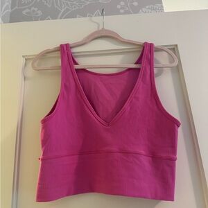 Lulu Long Lined Ribbed Tank/Bra